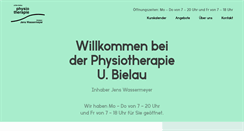 Desktop Screenshot of physiotherapie-ulrikebielau.de